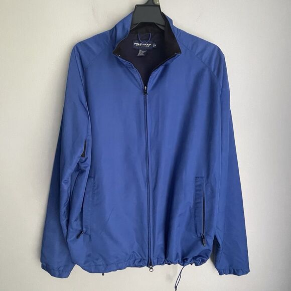 Ralph Lauren Polo Golf Jacket Men’s Size Medium Blue Full Zip Long Sleeve - Picture 2 of 16